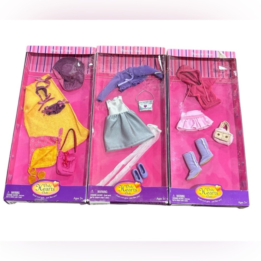3 Vintage Only Hearts Club Fashion Doll Clothes